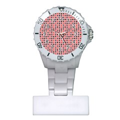 Grey Red Eggs On Pink Plastic Nurses Watch by snowwhitegirl