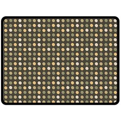 Grey Beige Eggs On Dark Grey Fleece Blanket (large)  by snowwhitegirl