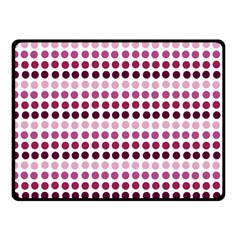 Pink Red Dots Fleece Blanket (small) by snowwhitegirl
