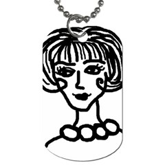 20s Girl Dog Tag (two Sides) by snowwhitegirl