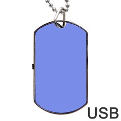 Lake Blue Dog Tag Usb Flash (one Side) by snowwhitegirl