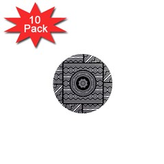 Wavy Panels 1  Mini Magnet (10 Pack)  by linceazul