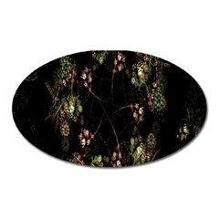 Fractal Art Digital Art Oval Magnet by Nexatart