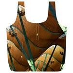 Airport Pattern Shape Abstract Full Print Recycle Bags (L)  Back
