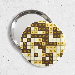 Autumn Leaves Pattern 2 25  Handbag Mirrors by linceazul