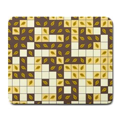 Autumn Leaves Pattern Large Mousepads by linceazul