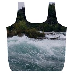 Sightseeing At Niagara Falls Full Print Recycle Bags (l)  by canvasngiftshop