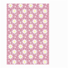 Daisy Dots Pink Small Garden Flag (two Sides) by snowwhitegirl
