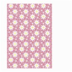 Daisy Dots Pink Small Garden Flag (Two Sides) Front
