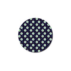 Daisy Dots Navy Blue Golf Ball Marker by snowwhitegirl