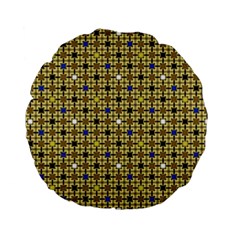 Persian Blocks Desert Standard 15  Premium Flano Round Cushions by jumpercat
