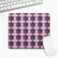 Three Women Pink Large Mousepads by snowwhitegirl