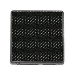 Pink Flowers On Black Memory Card Reader (square) by snowwhitegirl