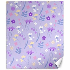 Violet,lavender,cute,floral,pink,purple,pattern,girly,modern,trendy Canvas 20  X 24   by NouveauDesign