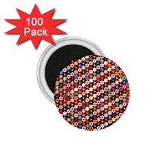 Mosaic Pattern Quilt Pattern 1 75  Magnet (100 Pack)  by paulaoliveiradesign