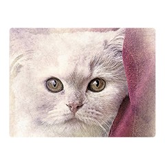 Cat Pet Cute Art Abstract Vintage Double Sided Flano Blanket (mini)  by Nexatart