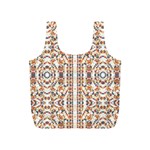 Multicolored Geometric Pattern  Full Print Recycle Bags (S)  Back