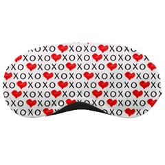 Xoxo Valentines Day Pattern Sleeping Masks by Valentinaart
