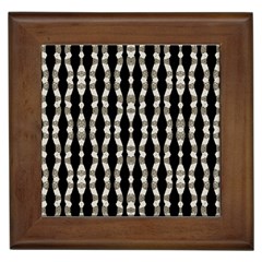 Wavy Stripes Pattern Framed Tiles by dflcprints