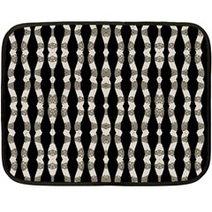 Wavy Stripes Pattern Double Sided Fleece Blanket (mini)  by dflcprints