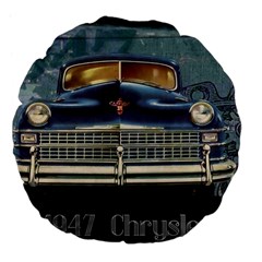 Vintage Car Automobile Large 18  Premium Flano Round Cushions by Nexatart