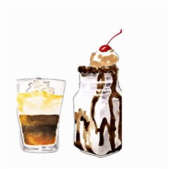 Coffee And Milkshakes Small Garden Flag (two Sides) by KuriSweets
