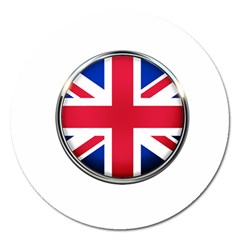 United Kingdom Country Nation Flag Magnet 5  (round) by Nexatart