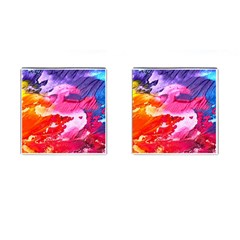 Abstract Art Background Paint Cufflinks (square) by Nexatart