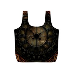 Steampunk, Wonderful Noble Steampunnk Design Full Print Recycle Bags (s)  by FantasyWorld7