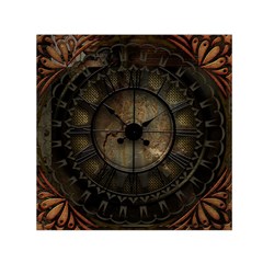 Steampunk, Wonderful Noble Steampunnk Design Small Satin Scarf (square)  by FantasyWorld7
