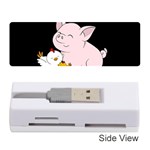 Friends Not Food - Cute Pig and Chicken Memory Card Reader (Stick)  Front