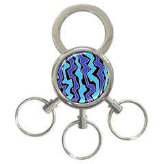 Vertical Blues Polynoise 3-ring Key Chains by jumpercat