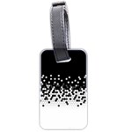 Flat Tech Camouflage Black And White Luggage Tags (Two Sides) Front