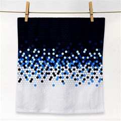 Flat Tech Camouflage Reverse Blue Face Towel by jumpercat