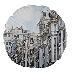 Architecture Building Design Large 18  Premium Round Cushions by Nexatart