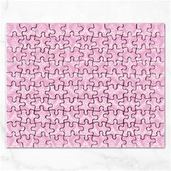 Damask Pink Rectangular Jigsaw Puzzl by snowwhitegirl