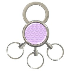 Damask Lilac 3-ring Key Chains by snowwhitegirl