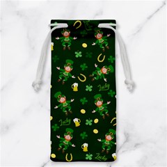 St Patricks Day Pattern Jewelry Bag by Valentinaart