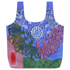 Pink Houses Full Print Recycle Bags (l)  by snowwhitegirl
