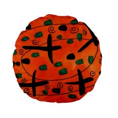 Egg Amongst Crosses Standard 15  Premium Flano Round Cushions by snowwhitegirl