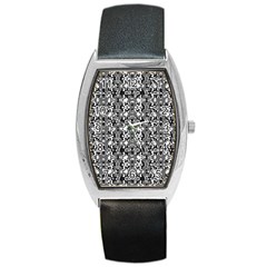 Dark Camo Style Design Barrel Style Metal Watch by dflcprints