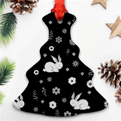 Easter Bunny  Christmas Tree Ornament (two Sides) by Valentinaart