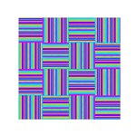 Geometric Textile Texture Surface Small Satin Scarf (Square) Front