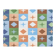 Fabric Textile Textures Cubes Double Sided Flano Blanket (mini)  by Nexatart
