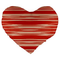 Abstract Linear Minimal Pattern Large 19  Premium Flano Heart Shape Cushions by dflcprints