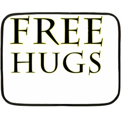 Freehugs Double Sided Fleece Blanket (mini)  by cypryanus