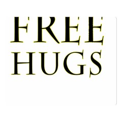 Freehugs Double Sided Flano Blanket (large)  by cypryanus
