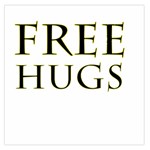 Freehugs Large Satin Scarf (Square) Front