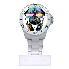 Dj Pug Cool Dog Plastic Nurses Watch by alexamerch