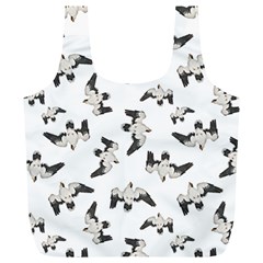 Birds Pattern Photo Collage Full Print Recycle Bags (l)  by dflcprints